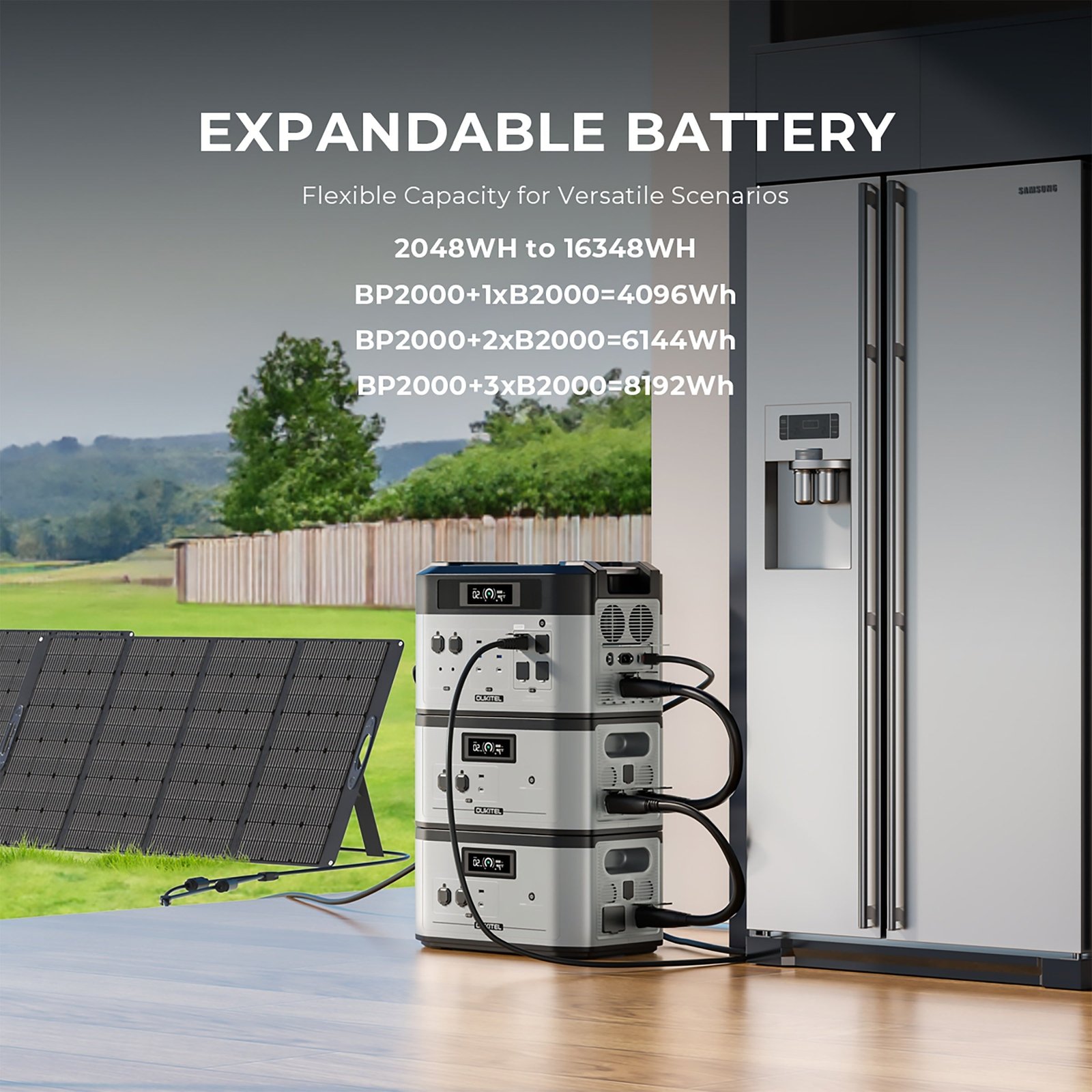 OUKITEL BP2000+400W Solar Generator - Image 2