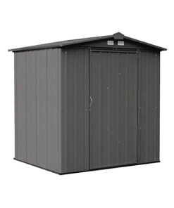 Arrow 6 ft. x 5 ft. EZEE Steel Low Gable Shed, Charcoal