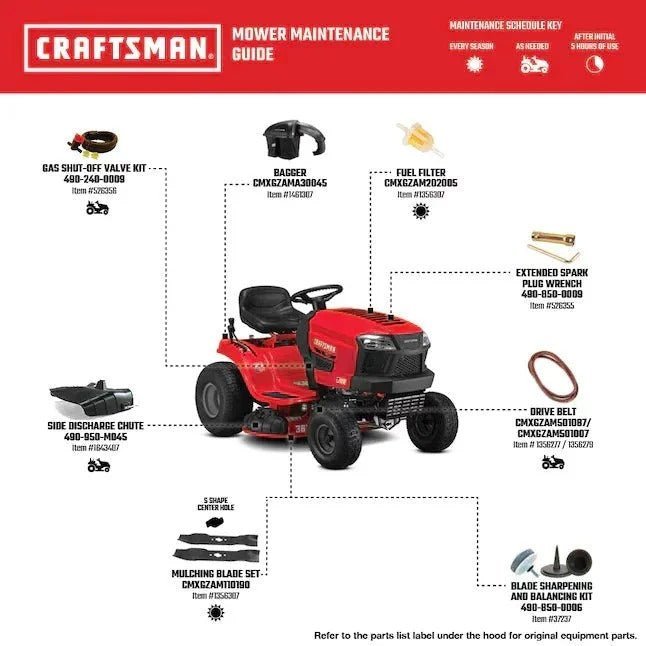 CRAFTSMAN T100 36-in 11.5-HP Riding Lawn Mower - Image 17