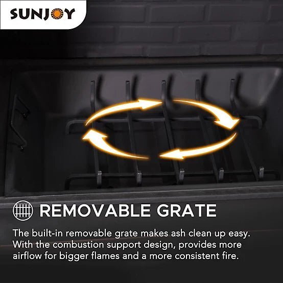 Sunjoy Canyon Wood-Burning Fireplace, Heats 2.14 sq. ft. - Image 2