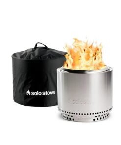 Solo Stove 19.5 in. Bonfire 2.0 Wood-Burning Fire Pit with Stand and Shelter