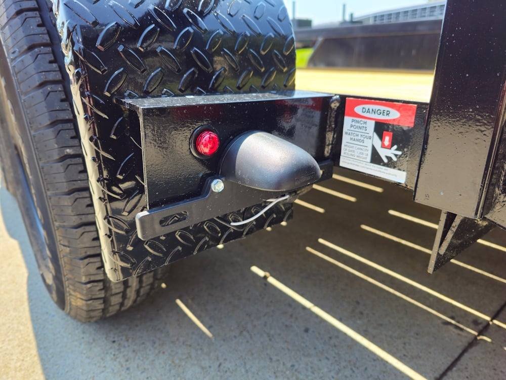 6’4″ x 14 Utility Trailer Powder Coated Dovetail (2) 3500 Axles 7k GVWR - Image 15