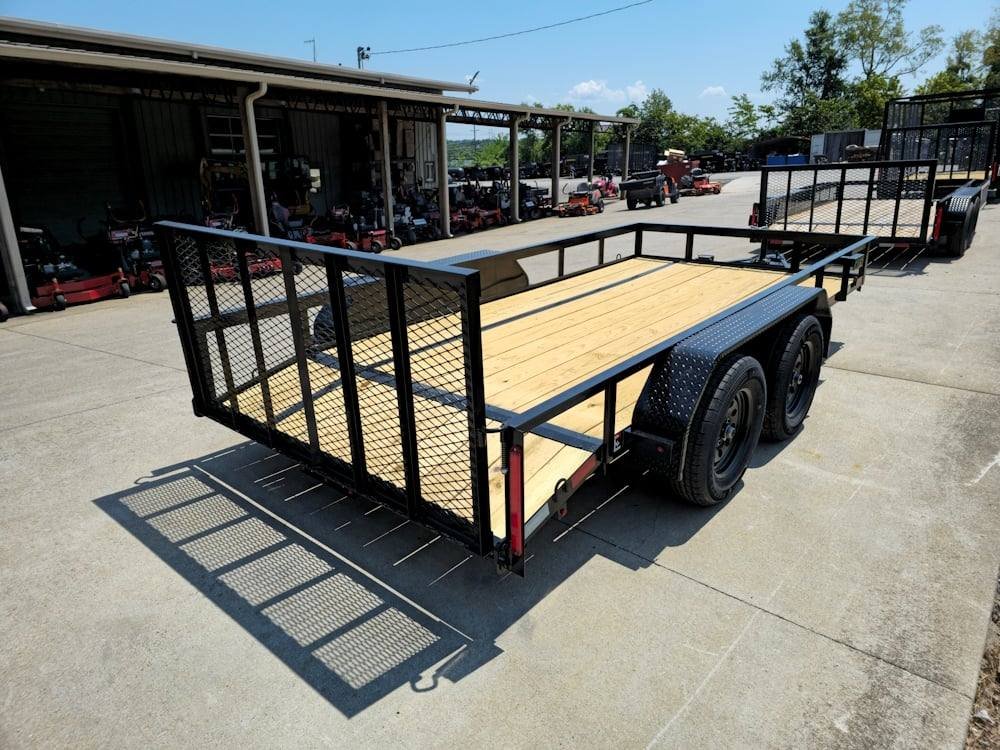 6’4″ x 14 Utility Trailer Powder Coated Dovetail (2) 3500 Axles 7k GVWR - Image 12