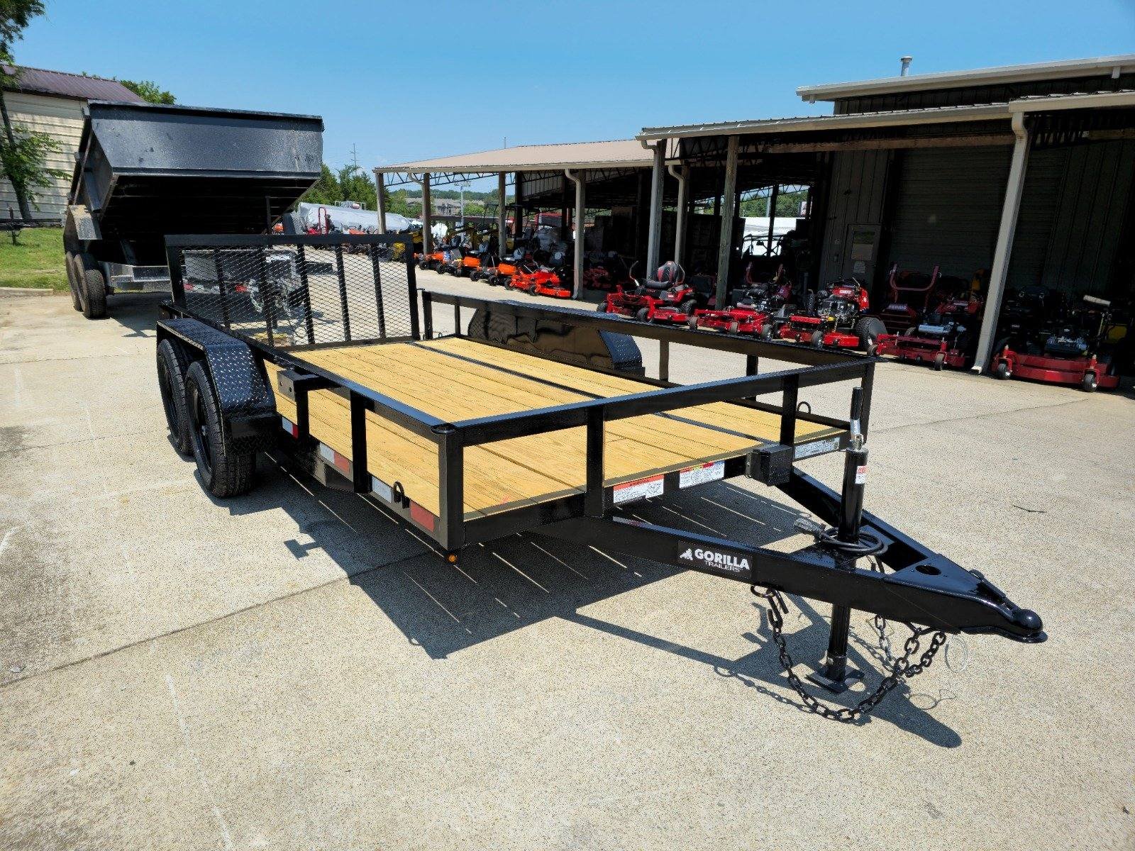 6’4″ x 14 Utility Trailer Powder Coated Dovetail (2) 3500 Axles 7k GVWR - Image 9