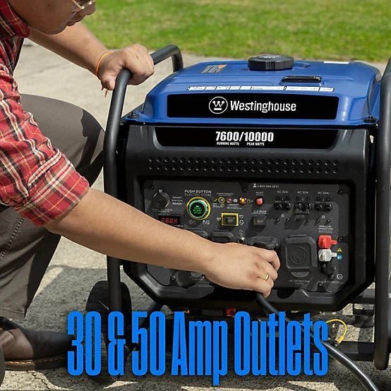 Westinghouse 10,000/7,600-Watt Gasoline Powered Portable Inverter Generator, Remote Start with CO Sensor - Image 3