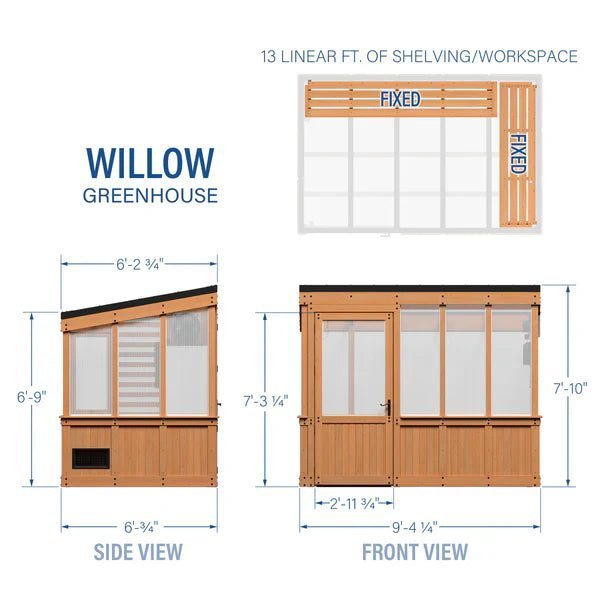 9×6 Willow Greenhouse - Image 2