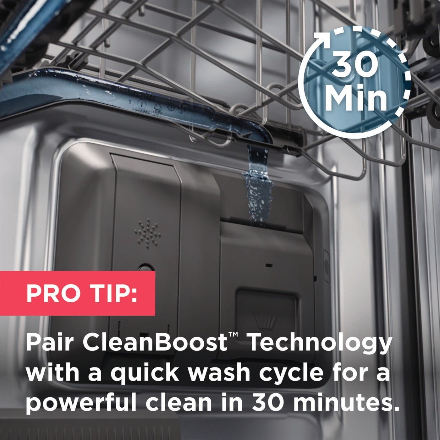 Frigidaire Gallery 24″ Dishwasher with CleanBoost, Stainless Steel - Image 9