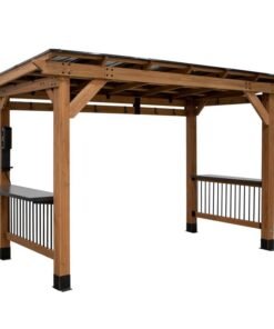 Saxony Xl 13 Ft. W X 6.5 Ft. D Solid Wood Grill Gazebo