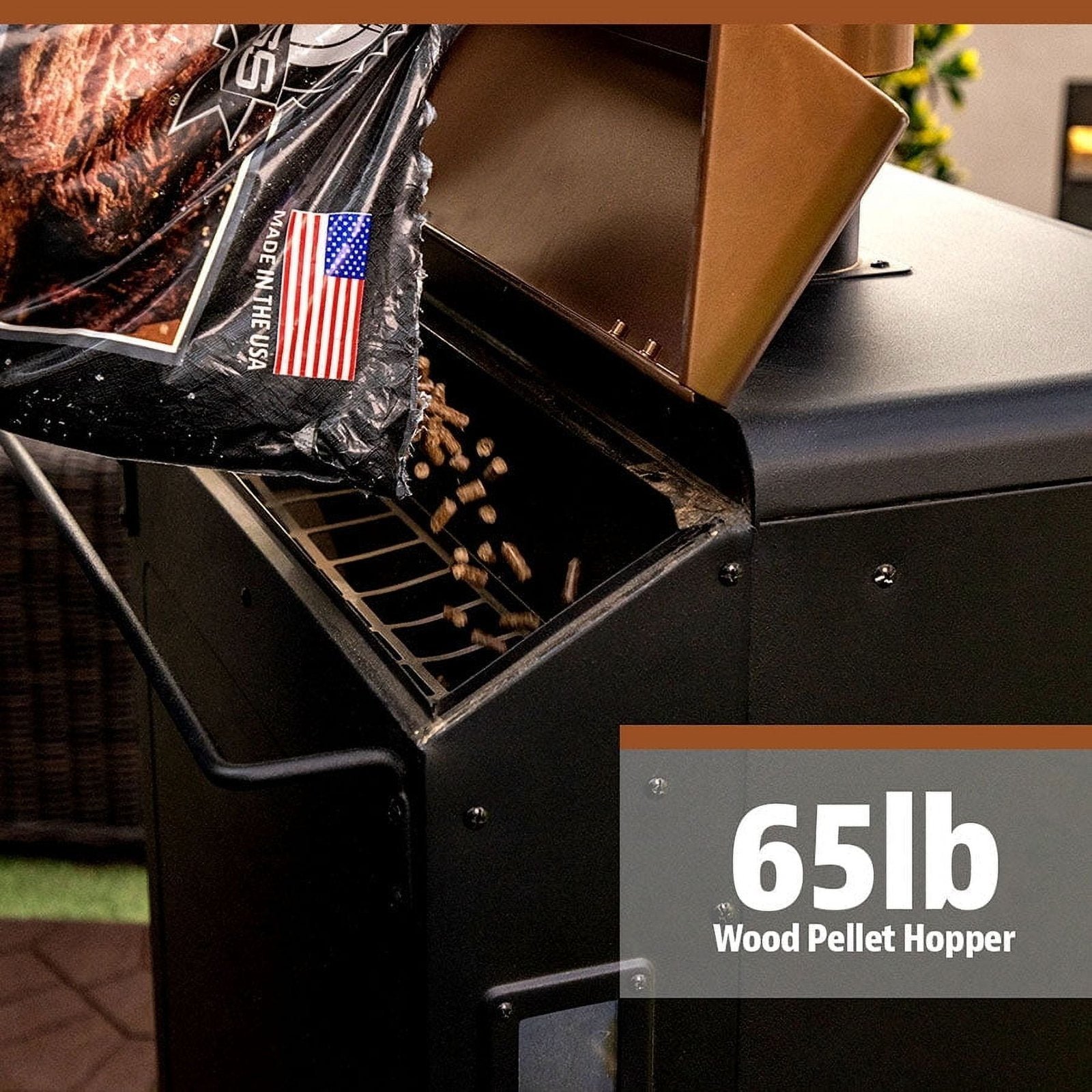Pit Boss 1300 Connected Pellet Smoker Copperhead – Onyx Edition with Wi-Fi® - Image 7