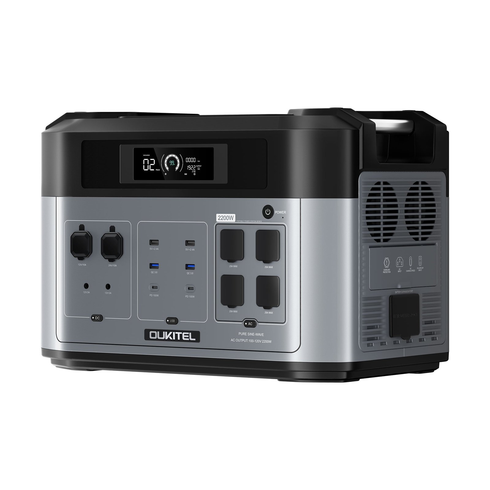 OUKITEL BP2000+400W Solar Generator - Image 9