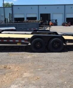 22 Foot Big Tex Super Duty Tandem Axle with Mega Ramp Black Equipment Trailer (16ET-19BK+3MR)