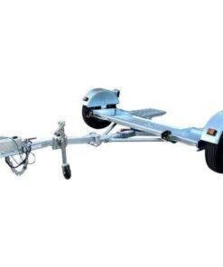 Galvanized Stow and Go Folding Car Tow Dolly with Surge Brake RV Trailer 4900 lb