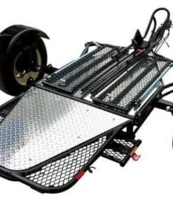 Single Rail Motorcycle Trailer – Compact, Easy-to-Tow Hauler for One Bike