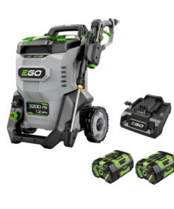 EGO, Pressure Washer Kit w/ Batteries Chargers, Pressure 3200 PSI, Flow 2 GPM, Volts 56 Model# HPW3204-2
