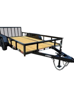 6’4″ x 14 Utility Trailer Powder Coated Dovetail (2) 3500 Axles 7k GVWR
