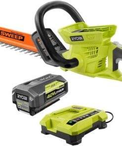 Ryobi 40-Volt Cordless Hedge Trimmer 24″ includes Lithium-Ion Battery plus Charger