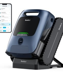 Beatbot Aquasense Pro Cordless Pool Cleaner Robot – Clarifies Water, Cleans Surface, Floor, Walls and Waterline, Intelligent Path Optimization, Surface Parking – Dark Blue