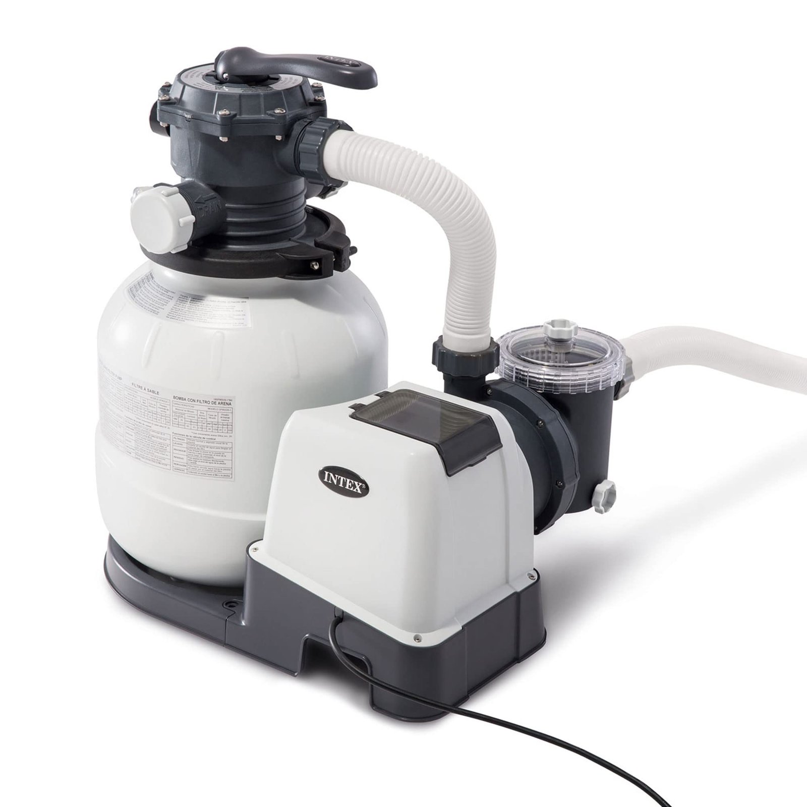 Intex Ultra XTR Frame 18′ x 52″ Above Ground Swimming Pool with Sand Filter Pump, Ladder, Cover, & Maintenance Accessory Kit with Vacuum and Skimmer - Image 13