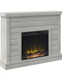 Alaya Wall Mounted Electric Fireplace Sand & Stable Finish