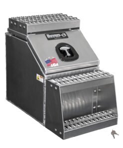 Buyers Products 28-in x 24-in x 19-in Smooth Aluminum Step Box Truck Tool Box 1705285