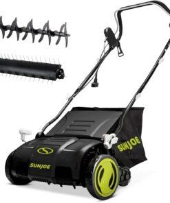 Sun Joe AJ805E 13A Electric Dethatcher & Scarifier, 15 in.