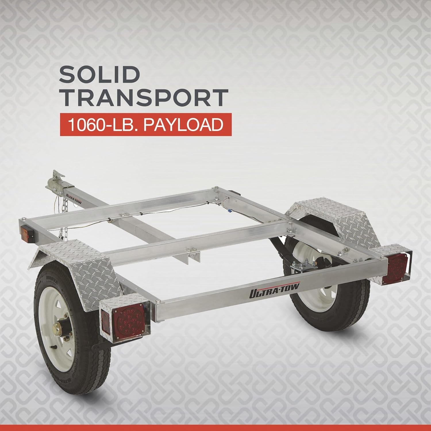 Ultra-Tow 40in. x 48in. Aluminum Utility Trailer Kit – 1060-Lb. Load Capacity - Image 4