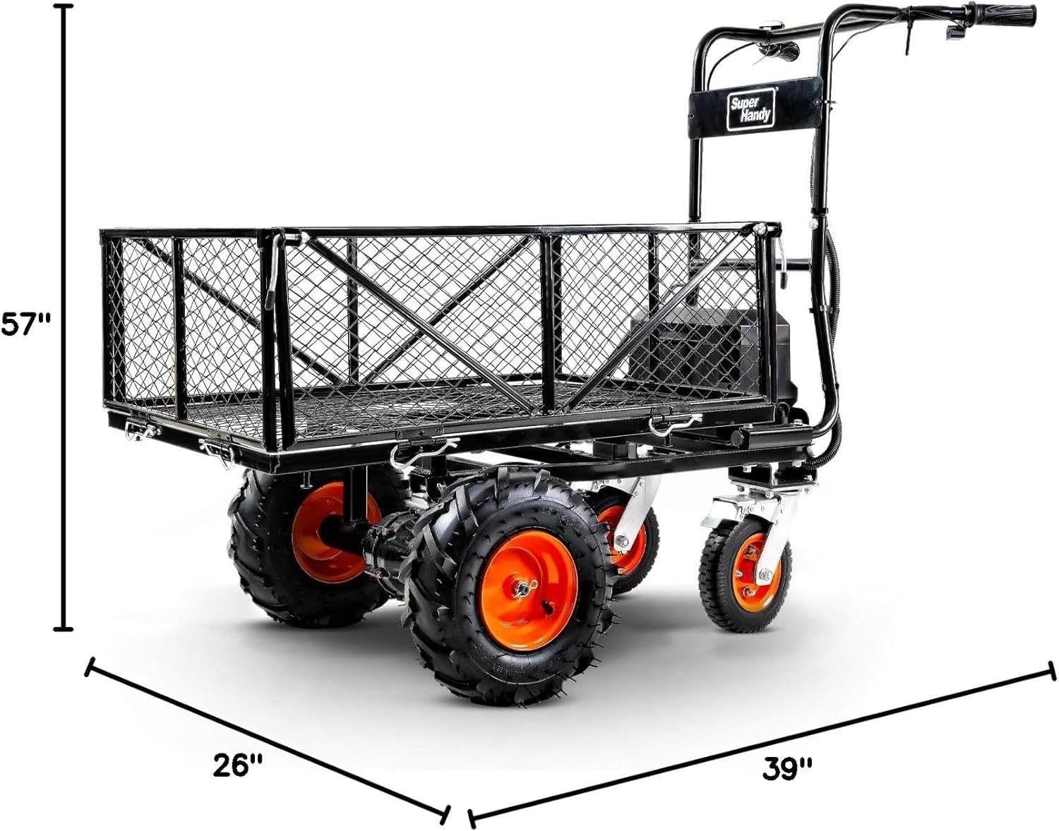 SuperHandy 48V Electric Power Wagon Utility Cart, 660 lb Load, 1000 lb Hauling Capacity - Image 3