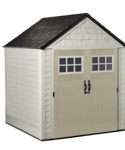 Rubbermaid 7×7 Ft Durable Weatherproof Resin Outdoor Storage Shed