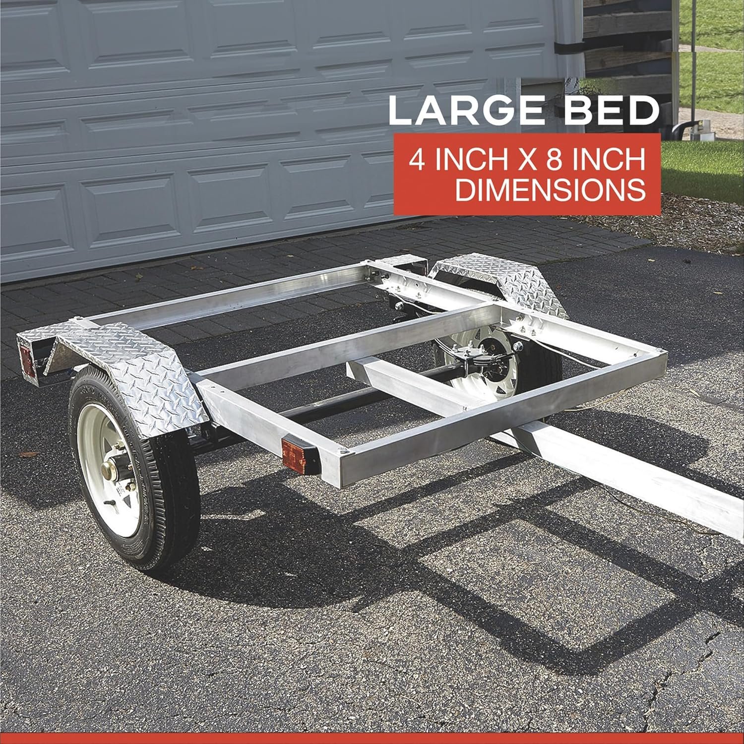 Ultra-Tow 40in. x 48in. Aluminum Utility Trailer Kit – 1060-Lb. Load Capacity - Image 3