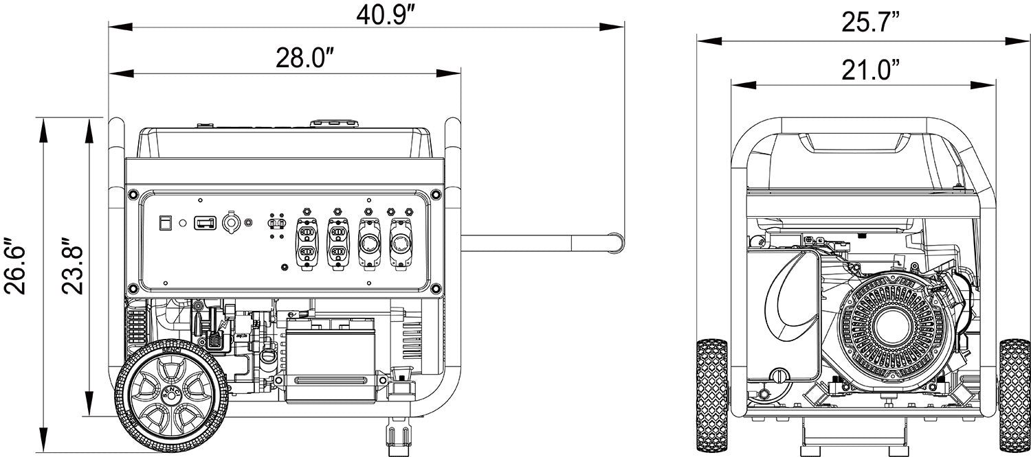 AP10000E – 10000 Watt Portable Generator - Image 8