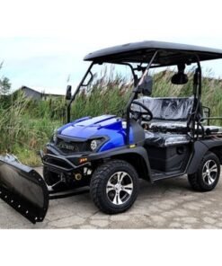200cc UTV With Snow Plow ATV Gas Golf Cart Utility Vehicle Snow Master GVX – BLUE