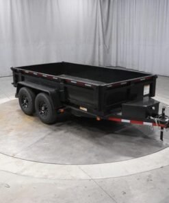 6×12 Dual-Axle Dump Trailer – 12,000 lb Heavy-Duty Hauler for Construction & Landscaping