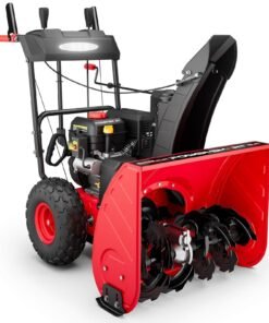 PowerSmart Snow Blower Gas Powered 24 Inch Self-Propelled 2-Stage 212cc Engine with Electric Start