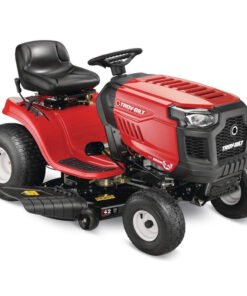 Troy-Bilt Bronco 42″ 19 HP Briggs & Stratton Gas Riding Lawn Tractor with Auto Drive & Mow-in-Reverse