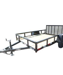 6′ 4″ x 10 Utility Trailer Dovetail Powder Coated With Gate 3,500lb Axle