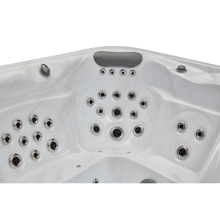 Danika 5-person 68-jet Hot Tub With Bluetooth In Gray - Image 5