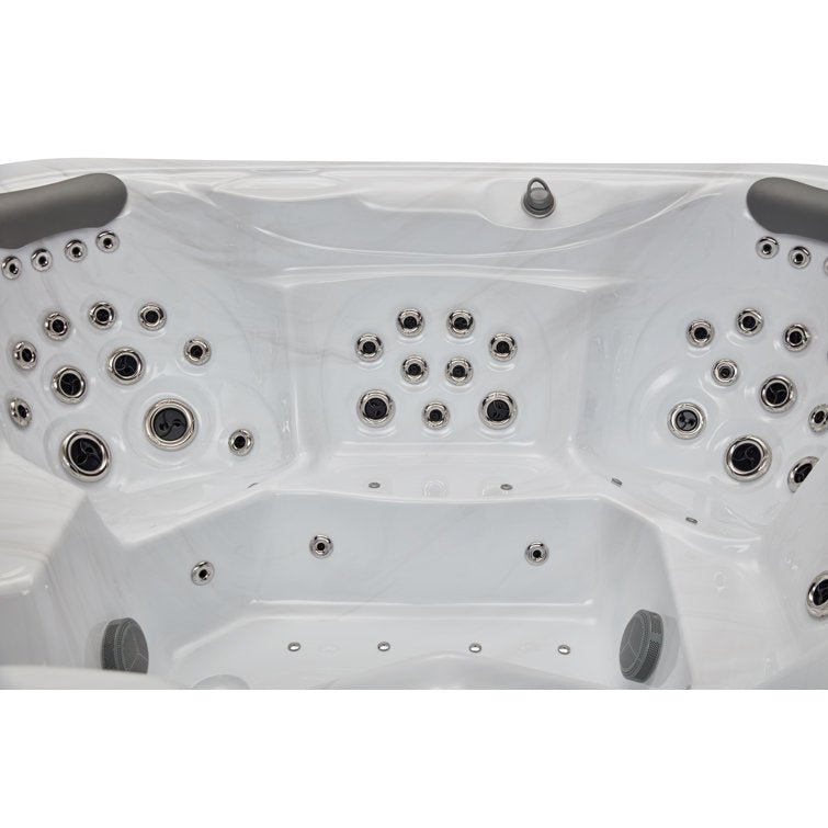Danika 5-person 68-jet Hot Tub With Bluetooth In Gray - Image 9
