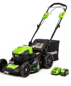 Greenworks Self-Propelled 21-inch Brushless Lawn Mower 40V with 5Ah Battery and Charger