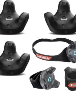 HTC 3 Pack VR VIVE Tracker (3.0) with Rebuff Reality TrackBelt 2 TrackStraps