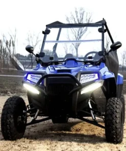 200cc Highlander Fuel Injected Recreational Off-Road Vehicle – 11 HP EFI Engine, Fully Loaded, 2-Seater – Blue