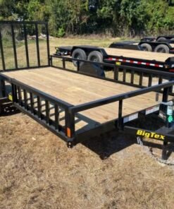Big Tex 35SA-14BKRSX Single Axle ATV Trailer 83″x14′ Black