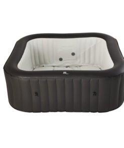 Mspa, Vito, Urban Series, Self-Inflatable Hot Tub & Spa, 132 Air Bubble System, One Piece Quick Setup, Square – 6 Persons