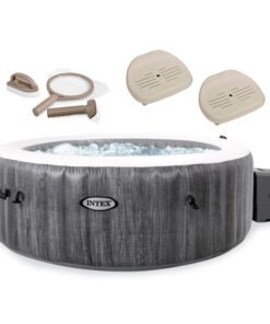 Purespa Plus Inflatable Hot Tub Jet Spa with Maintenance Kit and 2 Seats