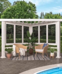 Richmond Modern Steel Cabana Pergola
