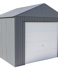 Sojag 12×10 Everest Steel Storage Garage Kit – Charcoal