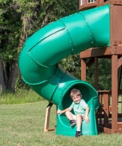 Spiral Left Exit Tube Slide for 5 Foot Decks