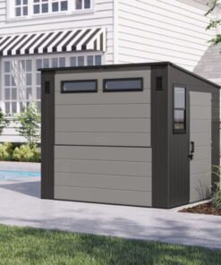Suncast 8 ft. x 7 ft. Cabana Entertainment Shed BMCB8730T