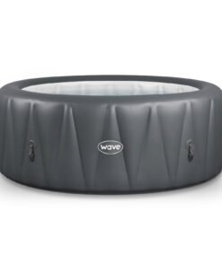 Wave Atlantic 4-Person Round inflatable Hot Tub with integrated Heater and Aquajet Massage System