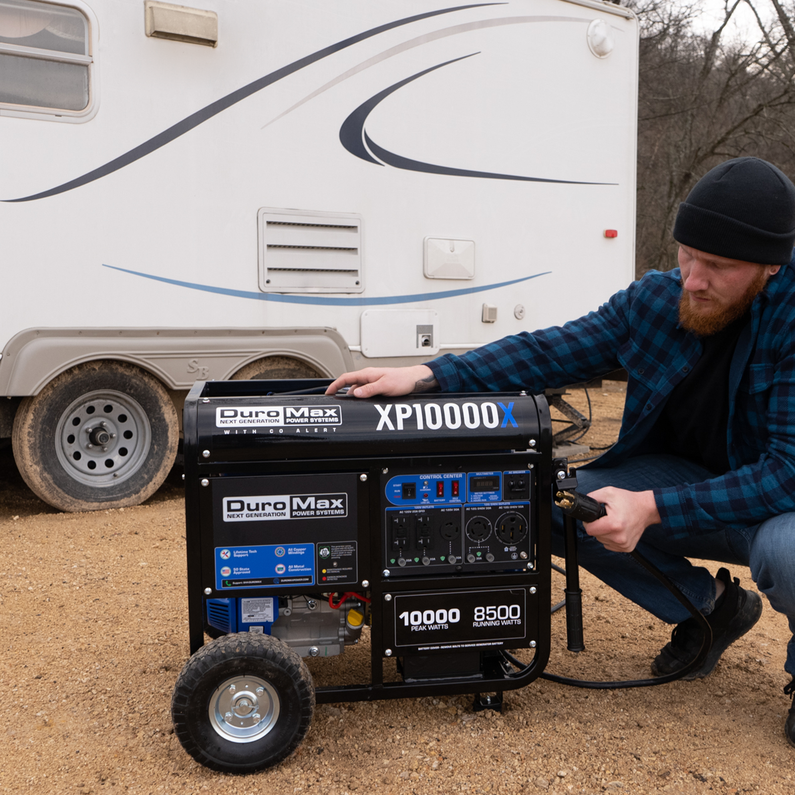 10,000 Watt Gasoline Portable Generator w/ CO Alert - Image 3