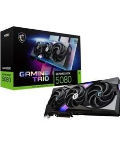 MSI NVIDIA GeForce RTX 5080 GAMING TRIO Overclocked Triple Fan 16GB GDDR7 PCIe 5.0 Graphics Card